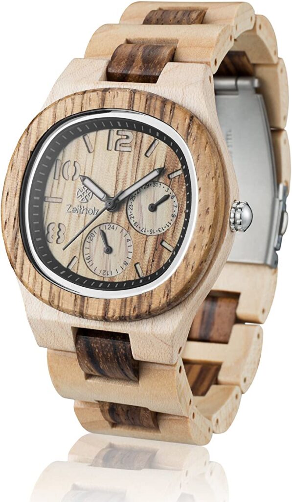 Reloj de Madera Zeitholz Tannenberg