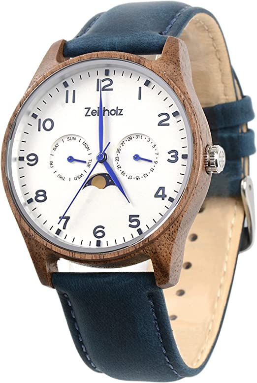 Reloj de Madera Zeitholz klitten